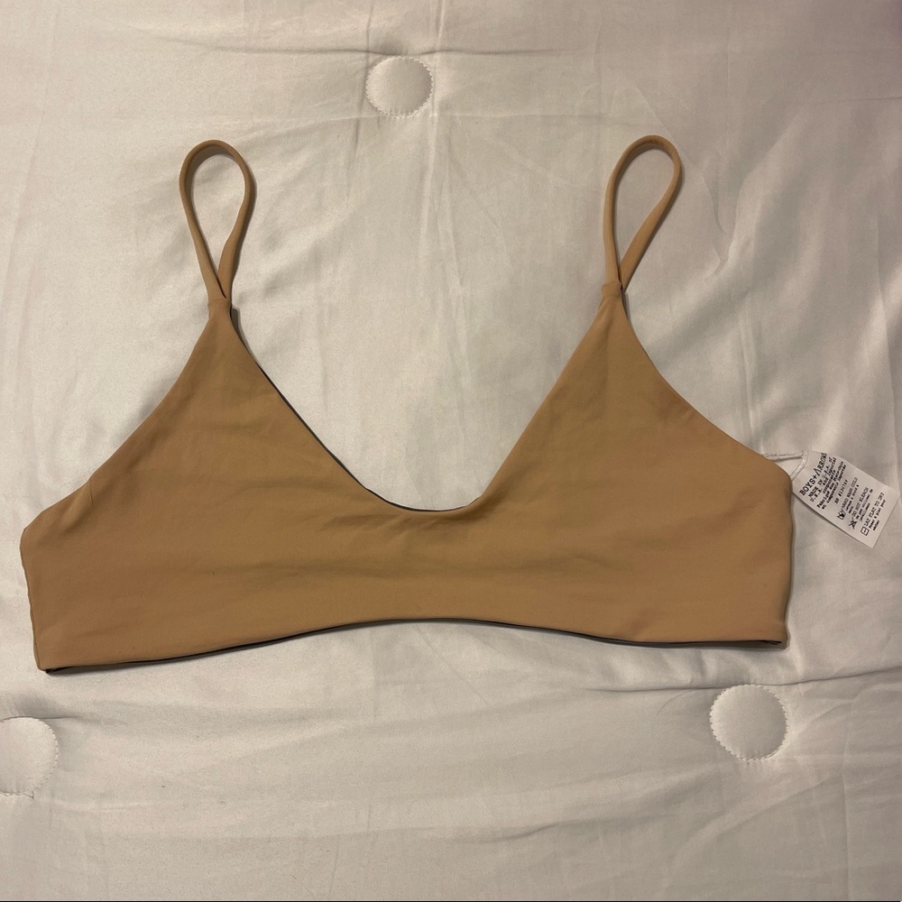 Boys + Arrow tan bikini top